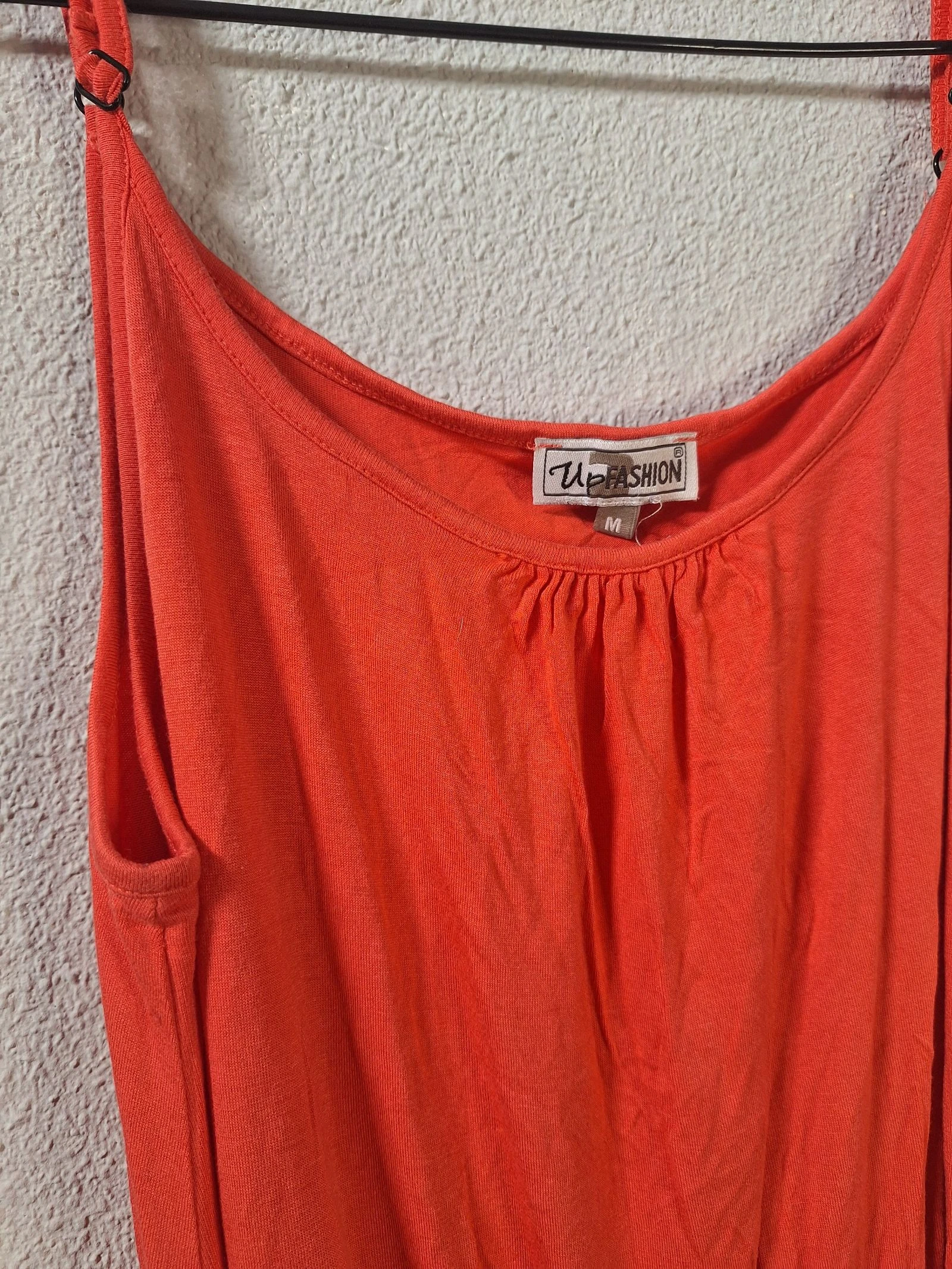 Coral maxi dress M elastic adjustable straps – photo 3
